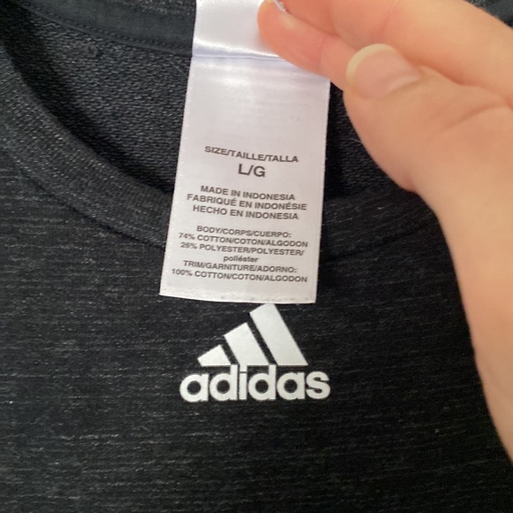 Adidas YL Girls Athletic Black/Grey Tunic with Pockets - Picture 5 of 9